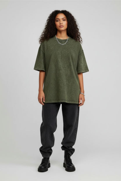 A.A.Y CORE Women’s Acid‑Washed Oversized Tee, PODpartner