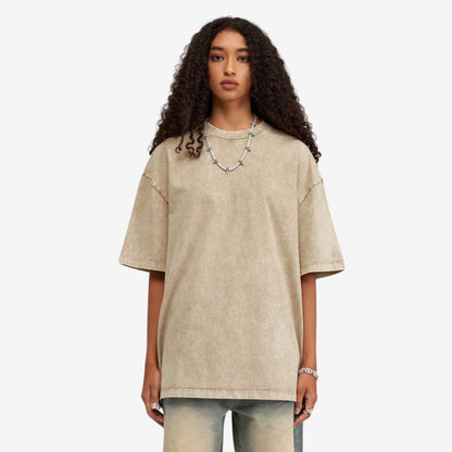 A.A.Y CORE Women’s Acid‑Washed Oversized Tee, PODpartner