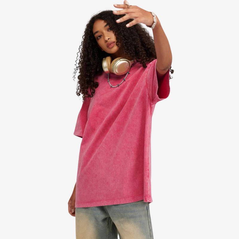 A.A.Y CORE Women’s Acid‑Washed Oversized Tee, PODpartner