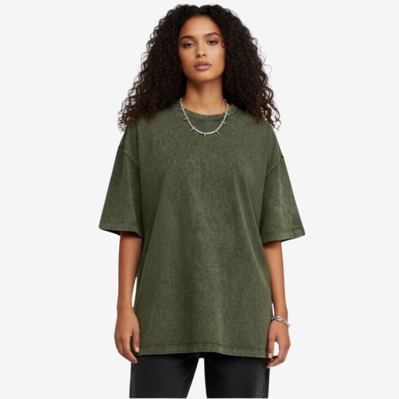 A.A.Y CORE Women’s Acid‑Washed Oversized Tee, PODpartner