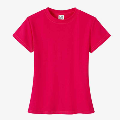 A.A.Y CORE Women’s Cotton Crewneck T‑Shirt, BuckyDrop