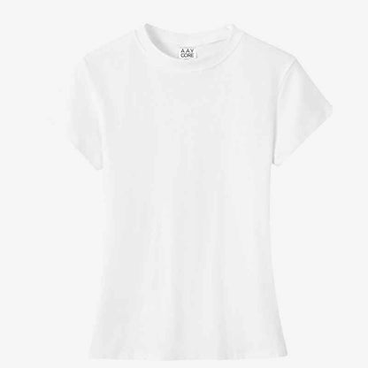 A.A.Y CORE Women’s Cotton Crewneck T‑Shirt, BuckyDrop