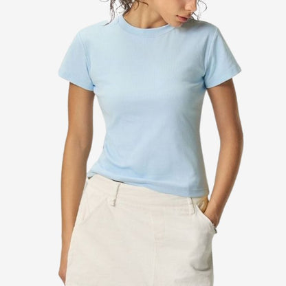 A.A.Y CORE Women’s Cotton Crewneck T‑Shirt, ODMPOD