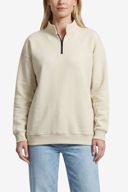 A.A.Y CORE Women’s Heavyweight Quarter‑Zip Sweatshirt, PODpartner