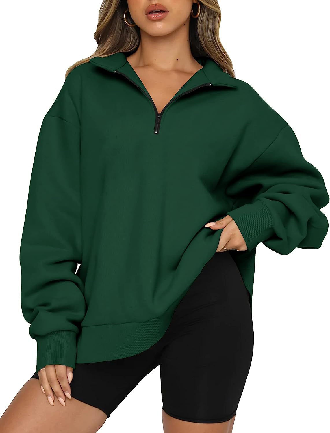 A.A.Y CORE Women’s Heavyweight Quarter‑Zip Sweatshirt, BuckyDrop