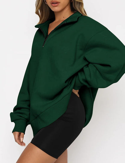 A.A.Y CORE Women’s Heavyweight Quarter‑Zip Sweatshirt, BuckyDrop