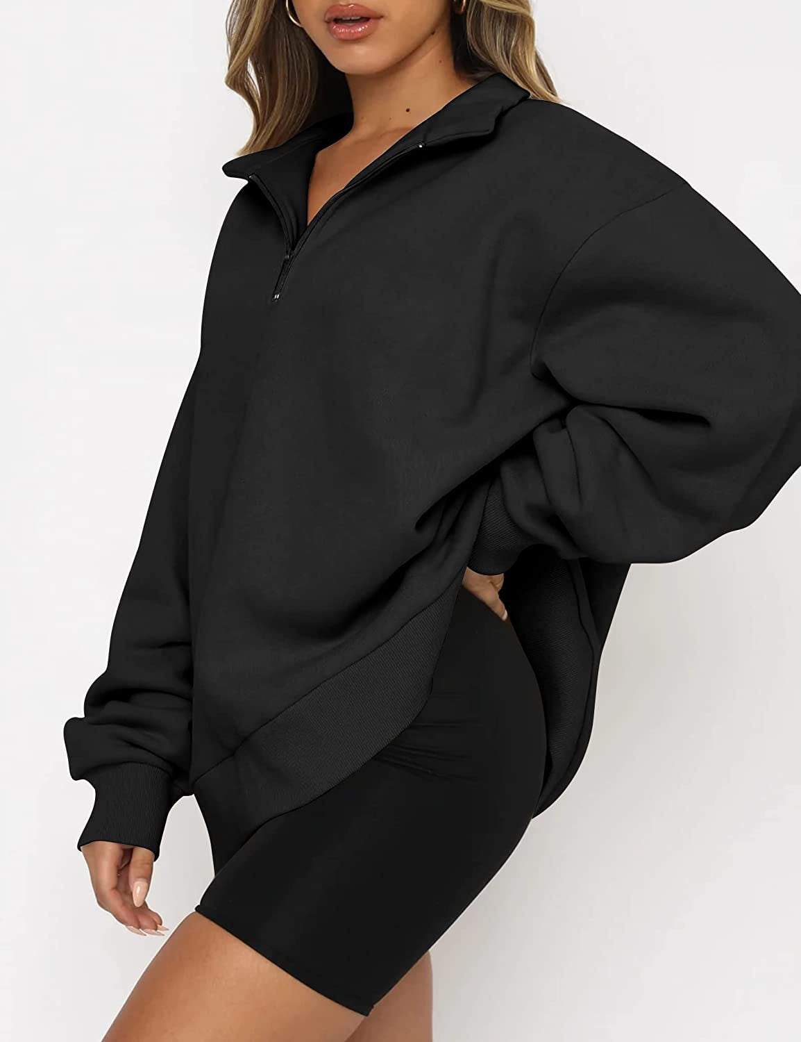 A.A.Y CORE Women’s Heavyweight Quarter‑Zip Sweatshirt, BuckyDrop