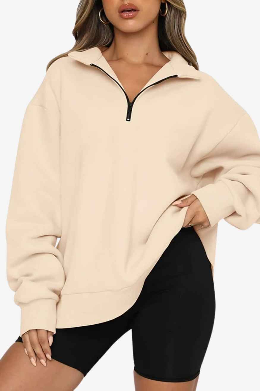 A.A.Y CORE Women’s Heavyweight Quarter‑Zip Sweatshirt, BuckyDrop