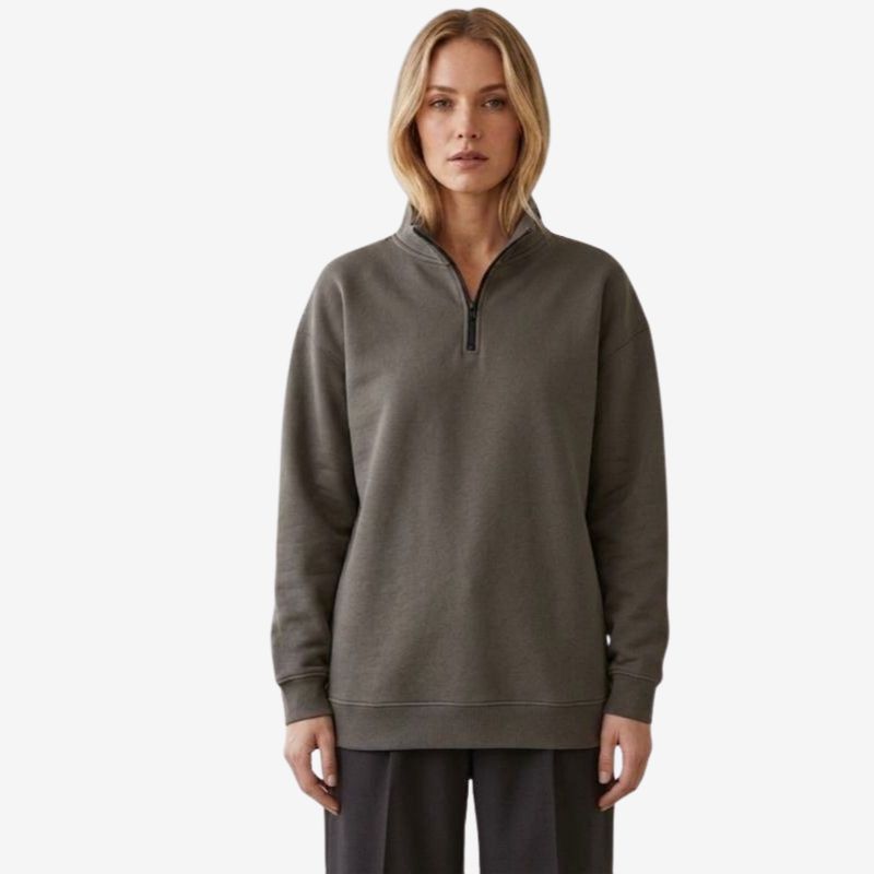A.A.Y CORE Women’s Heavyweight Quarter‑Zip Sweatshirt, PODpartner