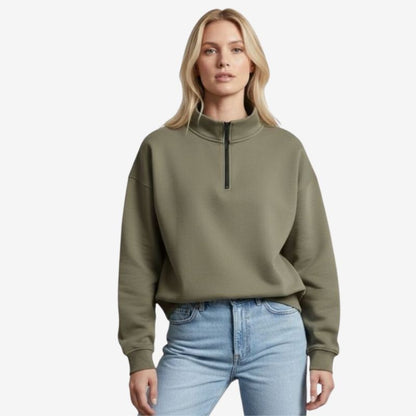 A.A.Y CORE Women’s Heavyweight Quarter‑Zip Sweatshirt, PODpartner