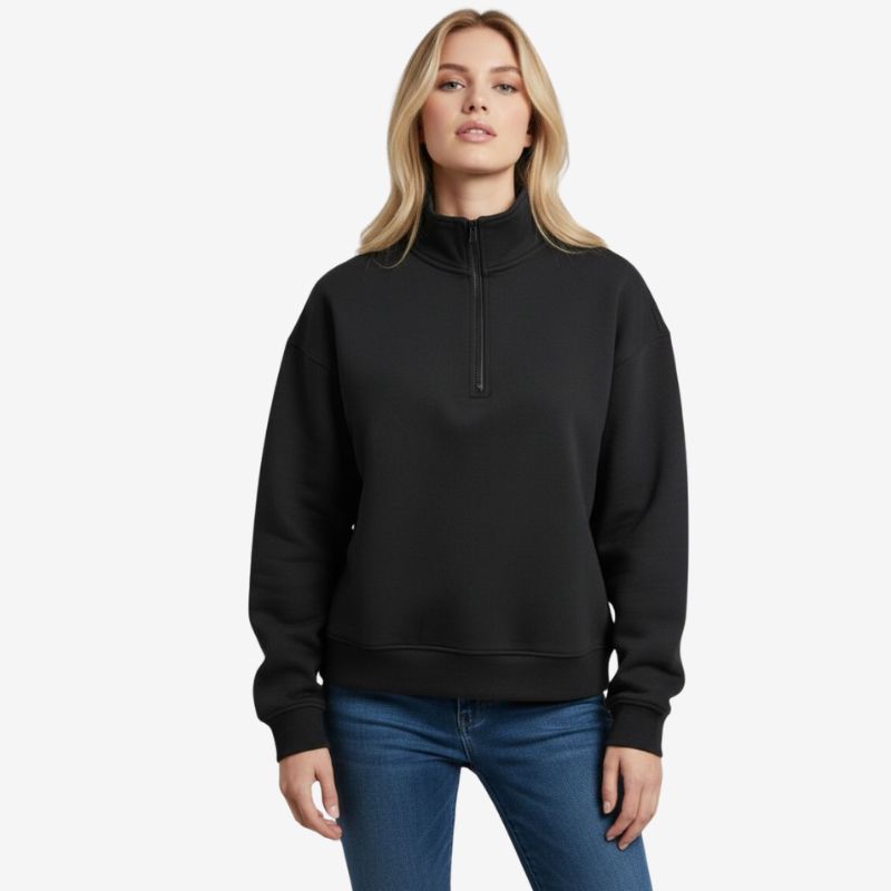 A.A.Y CORE Women’s Heavyweight Quarter‑Zip Sweatshirt, PODpartner
