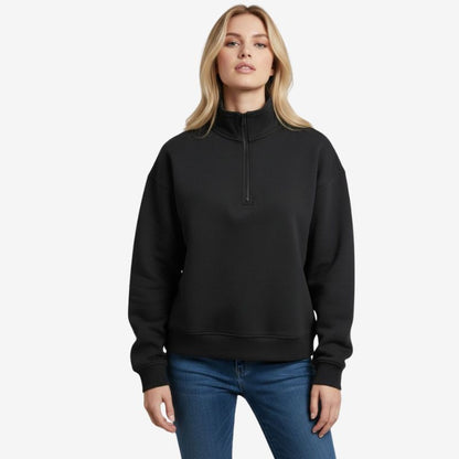 A.A.Y CORE Women’s Heavyweight Quarter‑Zip Sweatshirt, PODpartner