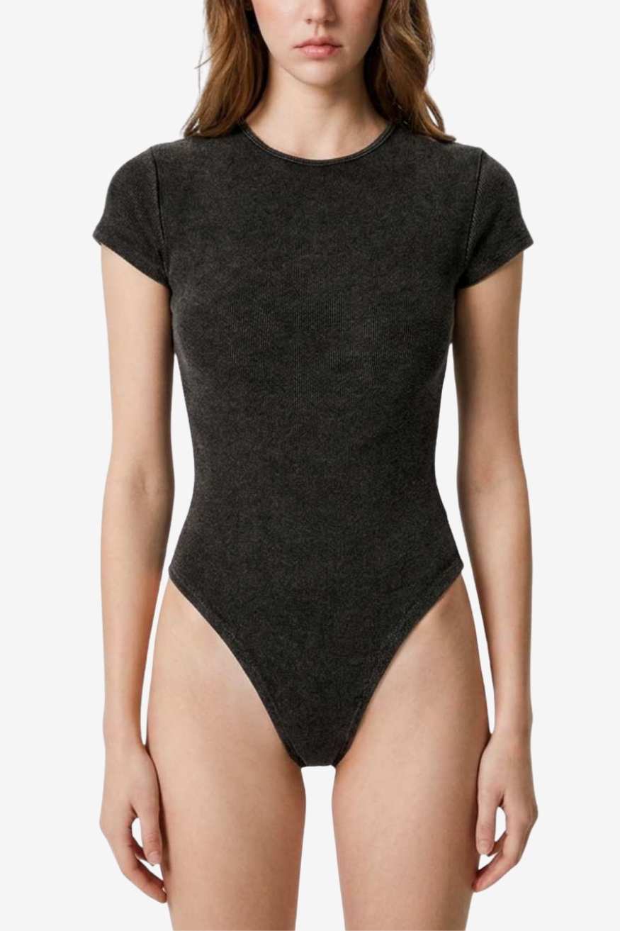 A.A.Y CORE Women’s Short Sleeve Crewneck Bodysuit – Cotton Basic Tee, ODMPOD