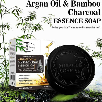 Argan Oil Bamboo Charcoal Natural Hydrating Skin Soap Bar, Yiwu Cujia Trade Co., Ltd
