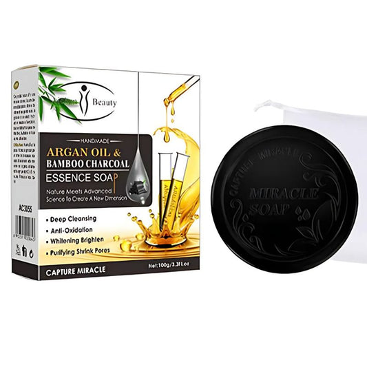 Argan Oil Bamboo Charcoal Natural  Skin Miracle Soap Bar Heyang Industrial Co., Ltd