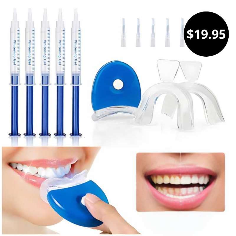 Teeth Whitening Gel Led Light Instrument Set