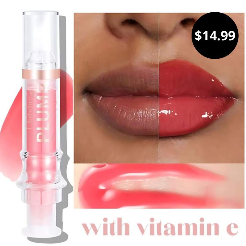 High-Shine Fuller Lip Color Gloss Vitamin E Lip Plumper