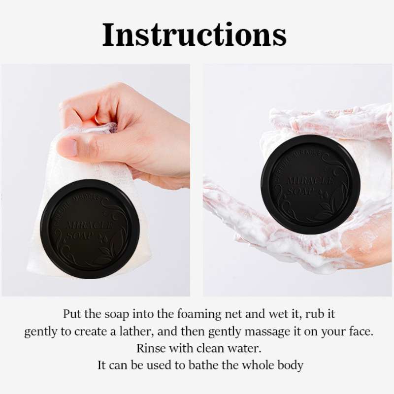 Bamboo Charcoal Argan Oil Essence Soap Bar, Bucky Drop