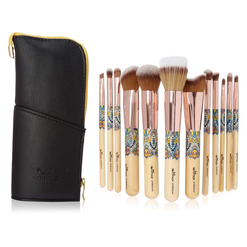 Bamboo Makeup Brush Set Handmade