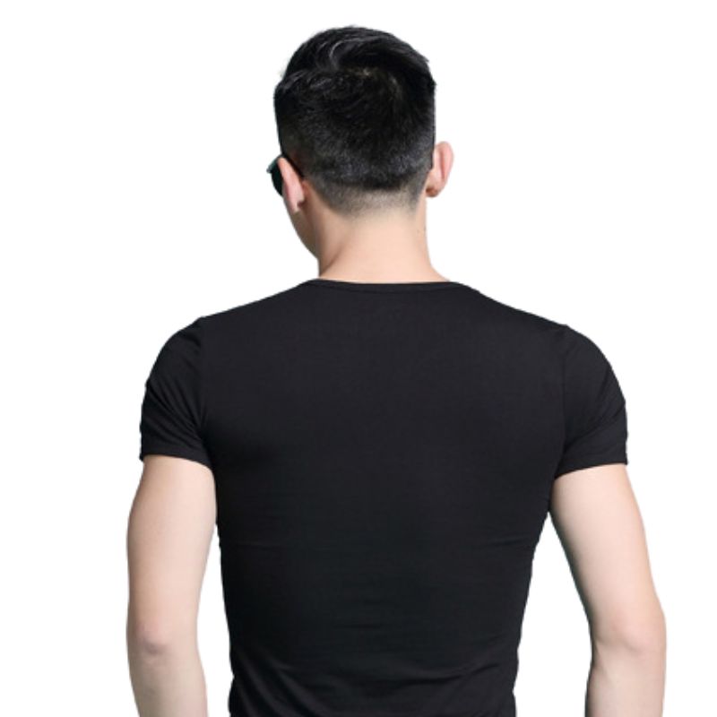 Basic v-neck Slim-fit T-shirt Solid Colors Men, Heyang Industrial Co., Ltd