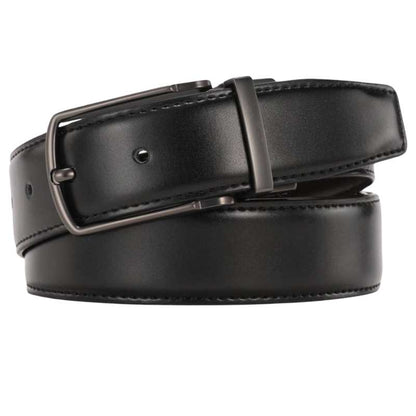 Black Genuine Leather Buckle Belt -  A.A.Y FASHION