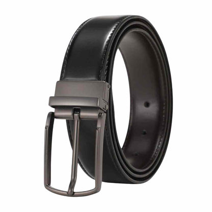 Black Genuine Leather Buckle Belt -  A.A.Y FASHION