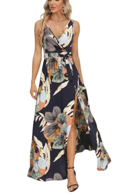 Boho Flower-Print Maxi Dress, Yiwu Cujia Trade Co., Ltd