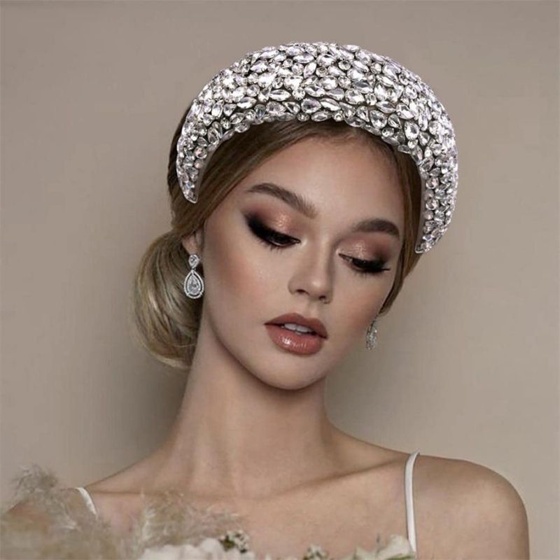 Shiny Crystal Hairband -Baroque Wide-Brimmed Hair Hoop, Yiwu Cujia Trade Co., Ltd