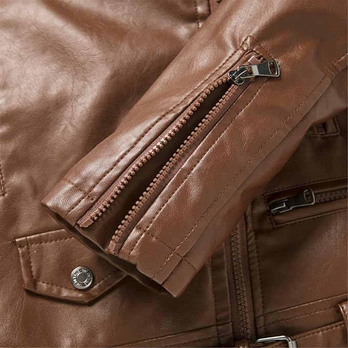 Biker Jacket Women Fur Lined Faux Leather Jacket, Heyang Industrial Co., Ltd