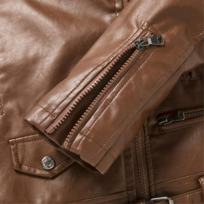 Biker Jacket Women Fur Lined Faux Leather Jacket, Heyang Industrial Co., Ltd