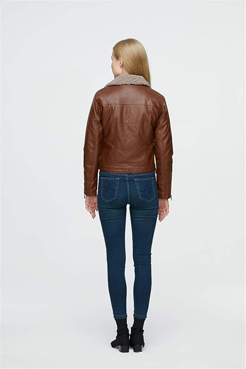 Biker Jacket Women Fur Lined Faux Leather Jacket, Heyang Industrial Co., Ltd
