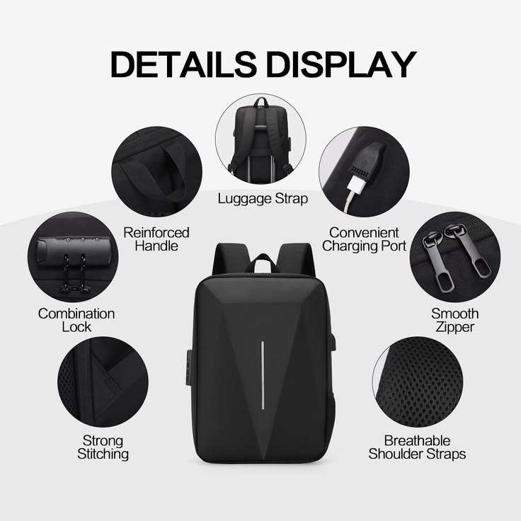 Business Laptop Backpack - Anti Theft with USB, Heyang Industrial Co., Ltd