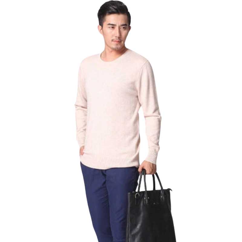 Round Neck Cashmere Sweater in solid colors for  Men's Pullover  - A.A.Y FASHION