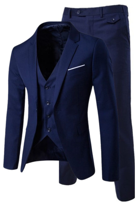 A.A.Y - Casual Suit Jacket Trouser Vest Formal Suit