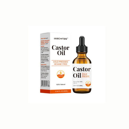 Certified Organic Castor Oil Cold Pressed Hexane Free Glass Bottle