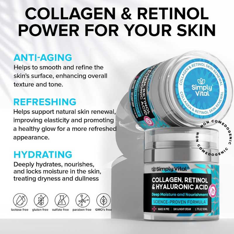 Collagen Retinol Hyaluronic Acid Moisturizer, BuckyDrop