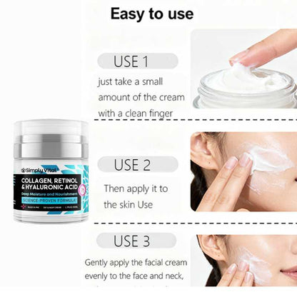 Simply Vital Collagen Retinol Hyaluronic Acid Moisturizer