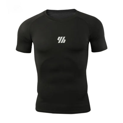 Compressed Gym T-Shirt Solid Colors Men Heyang Industrial Co., Ltd
