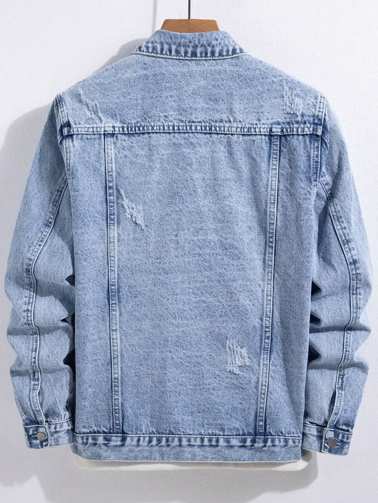 Denim  Distressed Jeans Jacket Men, Heyang Industrial Co., Ltd