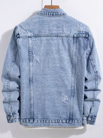 Denim  Distressed Jeans Jacket Men, Heyang Industrial Co., Ltd