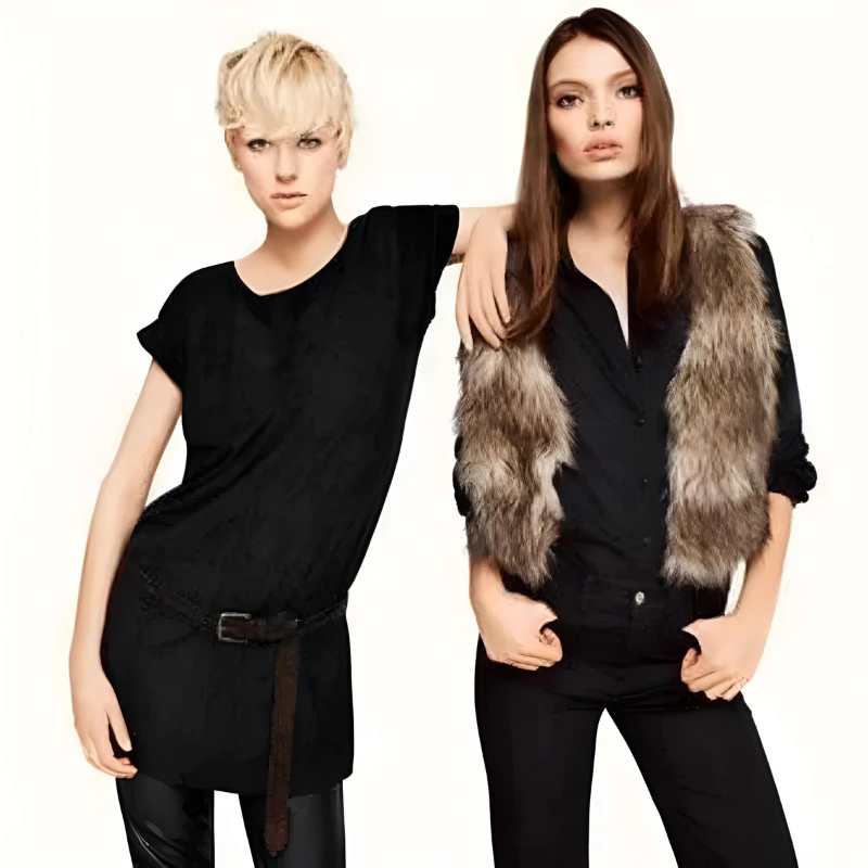 Faux Fur Bodywarmer - A.A.Y FASHION