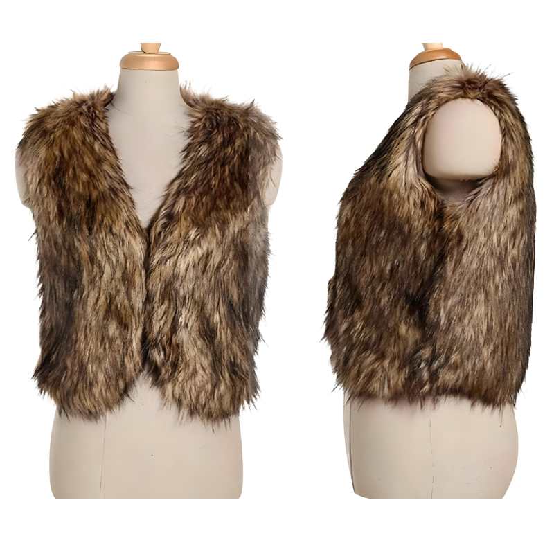 Faux Fur Bodywarmer - A.A.Y FASHION