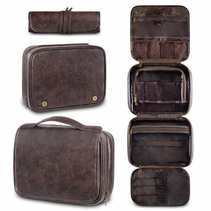 Faux Leather Hanging Wash Bag – Men's Travel Grooming Toiletry Bag Heyang Industrial Co., Ltd