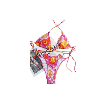 AAY - Bikini de triángulo con estampado floral