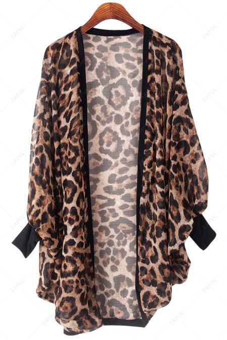 Flowy Leopard Bat-Wing Kimono Blouse, Yiwu Cujia Trade Co., Ltd