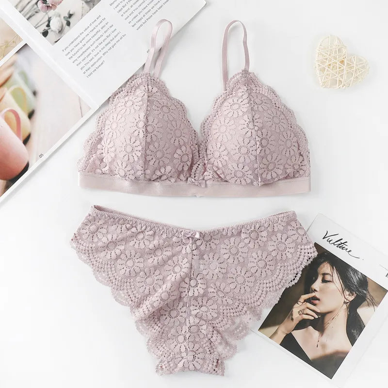 French Lingerie 2-piece set, Lace Bralette and Panties Heyang Industrial Co., Ltd