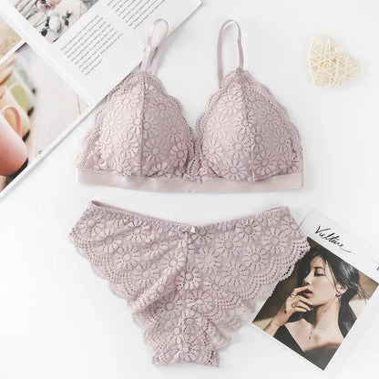 French Lingerie 2-piece set, Lace Bralette and Panties Heyang Industrial Co., Ltd
