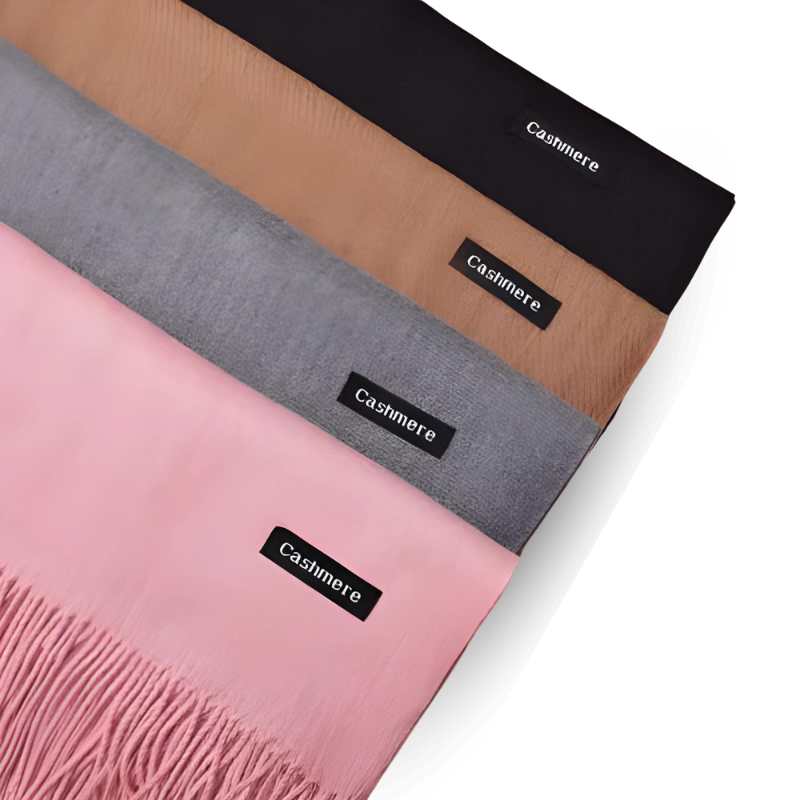 Wool & Cashmere Mix Fringed Scarf