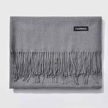 A.A.Y - Fringed Cashmere Scarf Solid Colors