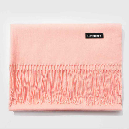 A.A.Y - Fringed Cashmere Scarf Solid Colors